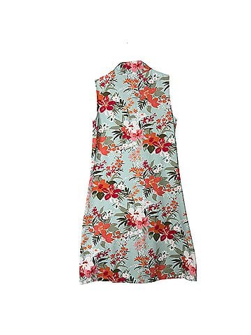Spartina 449 Half-Zip Tropical Floral Casual Dress (view 2)
