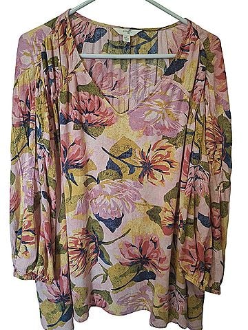 Terra & Sky Terra&Sky  Short Sleeve Blouse (view 1)