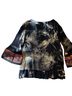 Calessa Floral Black Multi Color Blouse Size XL - photo 2