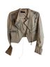 Miss Selfridge 100% Leather Tan Jacket Size 10 - photo 1