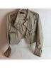 Miss Selfridge 100% Leather Tan Jacket Size 10 - photo 4