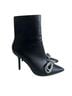 Windsor 100% Synthetic Black Silver Heels Size 7 - photo 6