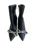 Windsor 100% Synthetic Black Silver Heels Size 7 - photo 3