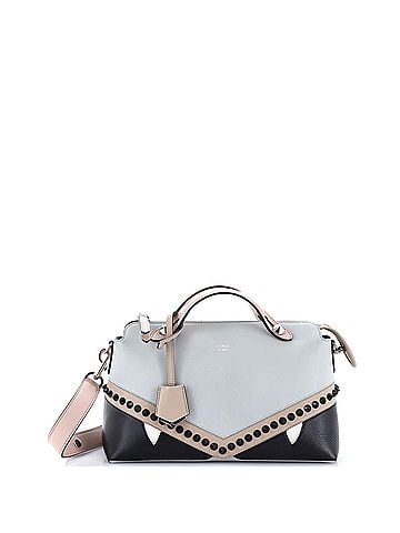 Fendi Monster By The Way Satchel Studded Leather Medium (view 1)