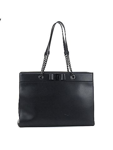 Salvatore Ferragamo Salvatore Ferragamo FERRAGAMO Ferragamo Tote Bag 21 H500 Vara Ribbon Women's Black (view 1)