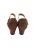 Spring Step 100% Leather Solid Brown Sandals Size 7 1/2 - photo 2