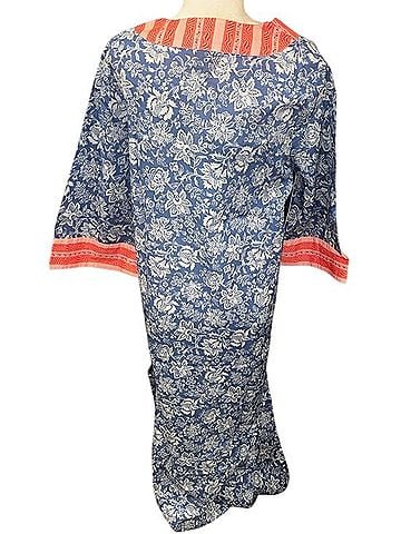 Tuckernuck Blue Chintz Maxi Caftan Casual Dress (view 2)