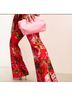 ASOS Floral Red Pink Green Brown Casual Pants Size 8 - photo 7