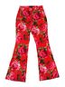 ASOS Floral Red Pink Green Brown Casual Pants Size 8 - photo 1
