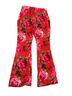 ASOS Floral Red Pink Green Brown Casual Pants Size 8 - photo 2