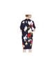 Escada Floral Blue Red Cocktail Dress Size XL - photo 2