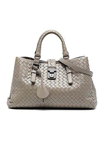Bottega Veneta Small Nappa Intrecciato Roma Satchel (view 1)