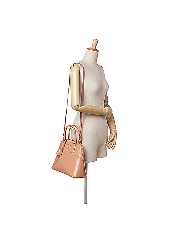 Prada Medium Saffiano Vernice Promenade Satchel (view 2)