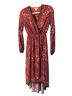 Mi ami Floral Red Casual Dress Size XXS - photo 1