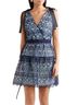Self-Portrait 100% Polyester Blue Cocktail Dress Size 10 - photo 1