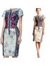 Byron Byron Lars Floral Multi Color Cocktail Dress Size 0 - photo 1