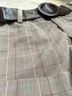 Grass Collection Plaid Brown Tan Blue Shorts Size S - photo 5