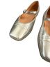J.Crew 100% Leather Silver Flats Size 6 - photo 2