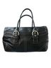 Coach 100% Leather Solid Black Silver Leather Shoulder Bag One size - photo 2