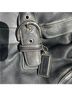 Coach 100% Leather Solid Black Silver Leather Shoulder Bag One size - photo 9
