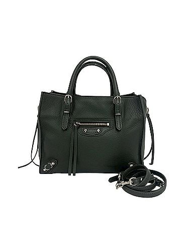 Balenciaga BALENCIAGA Paper Mini Leather 2-way Handbag/Shoulder Bag/Mini Tote Bag, Gray, 29098 (view 1)