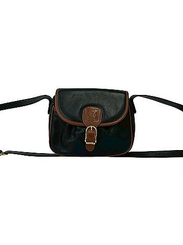 Céline CELINE Vintage Blazon Triomphe Logo Leather Mini Shoulder Bag Pouch Black 07494 (view 1)