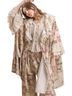 Blue Velvet 100% Cotton Floral Multi Color Jacket Size S - photo 1