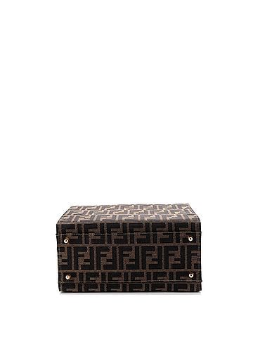 Fendi Vintage Convertible Lock Box Bag Zucca Canvas Medium (view 2)