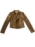 Kenneth Cole 100% Leather Brown Leather Jacket Size S - photo 1