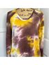 LOGO Tie-dye Multi Color Long Sleeve Top Size L - photo 9
