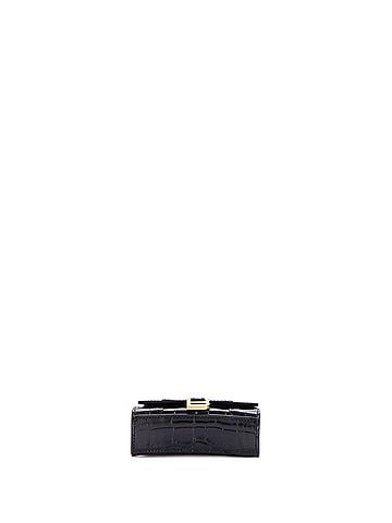Balenciaga Hourglass Chain Top Handle Bag Crocodile Embossed Leather Mini (view 2)