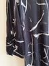 Lisa Bayne 100% Polyester Print Black White Long Sleeve Blouse Size M - photo 4