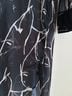 Lisa Bayne 100% Polyester Print Black White Long Sleeve Blouse Size M - photo 3