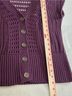 Mudd 100% Cotton Graphic Purple Sweater Vest Size L - photo 7