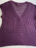 Mudd 100% Cotton Graphic Purple Sweater Vest Size L - photo 9