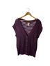 Mudd 100% Cotton Graphic Purple Sweater Vest Size L - photo 1