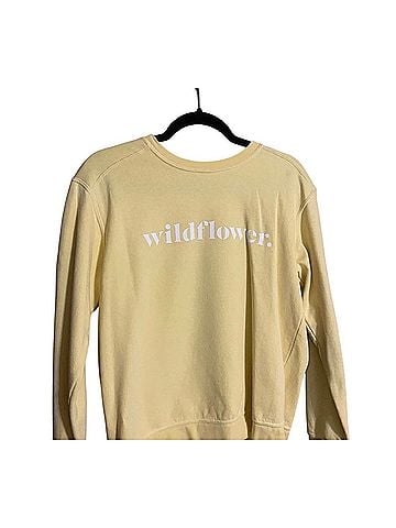 Wildflowers Liana Mikah Butter Yellow Crew Neck Sweater Sweatshirt (view 1)