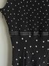 Ann Taylor 100% Polyester Polka Dots Black White Cocktail Dress Size 2 - photo 4
