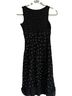 Ann Taylor 100% Polyester Polka Dots Black White Cocktail Dress Size 2 - photo 2