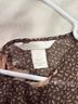 H&M Floral Brown Pink Short Sleeve Blouse Size 2 - photo 3