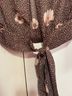 H&M Floral Brown Pink Short Sleeve Blouse Size 2 - photo 4