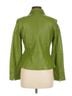 Georgiou Green Leather Jacket Size 6 - photo 2