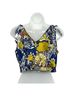 Free People 100% Polyester Floral Multi Color Short Sleeve Blouse Size M - photo 2