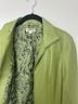 Georgiou Green Leather Jacket Size 6 - photo 7