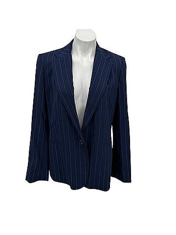 Ralph Lauren Pinstriped Stretch Wool Blazer Blazer (view 1)