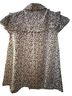 Alice + Olivia 100% Silk Print White Black Short Sleeve Blouse Size L - photo 2