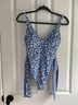 Vineyard Vines Floral Blue White One Piece Swimsuit Size S - photo 5