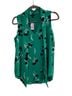 Ann Taylor 100% Polyester 100% Polyester Floral Green Black White Sleeveless Blouse Size XS - photo 1
