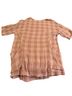 Vision Checkered-gingham Pink Short Sleeve Blouse Size L - photo 1