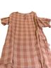 Vision Checkered-gingham Pink Short Sleeve Blouse Size L - photo 2